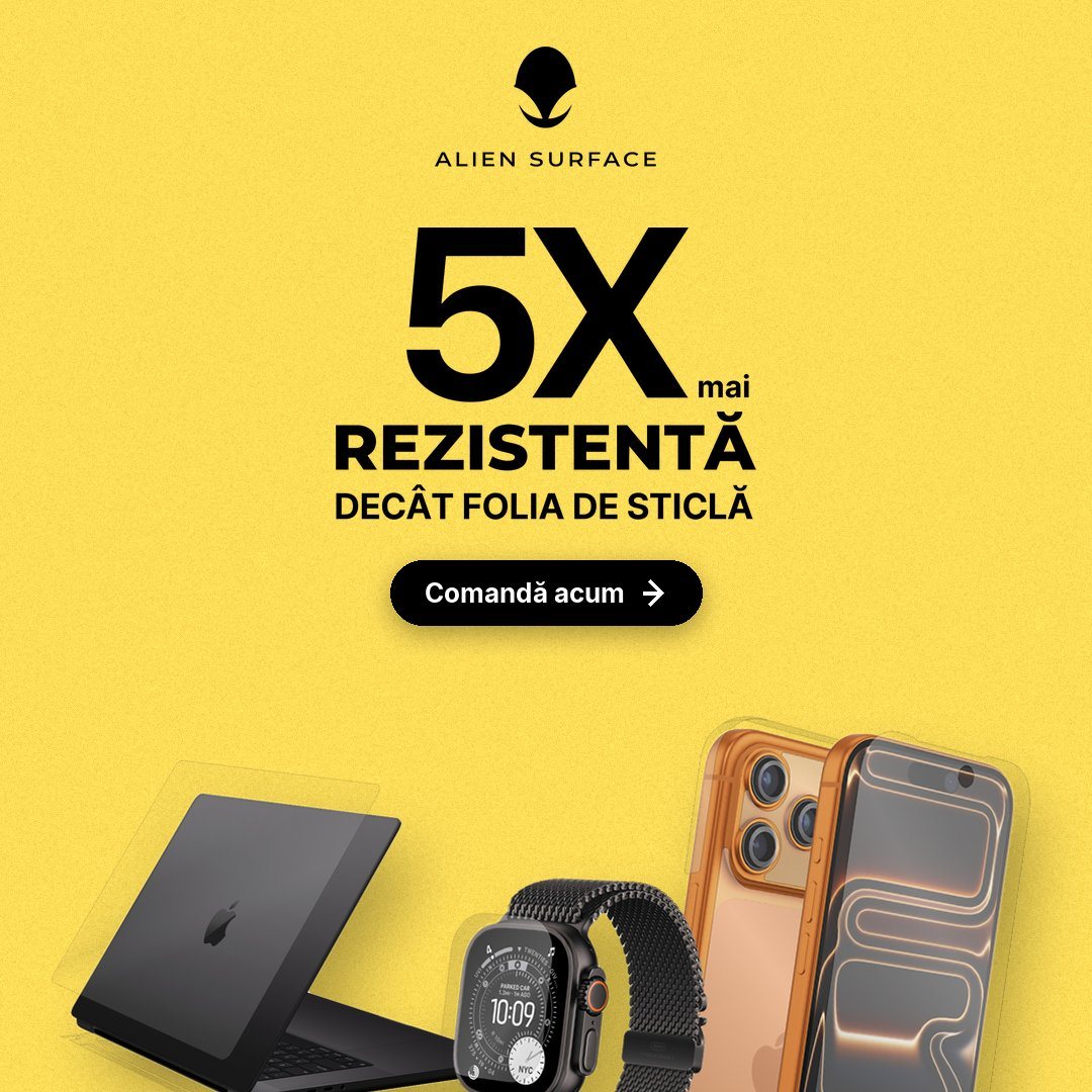 Flat yellow background with a big 5X claim above a laptop, watch and phone