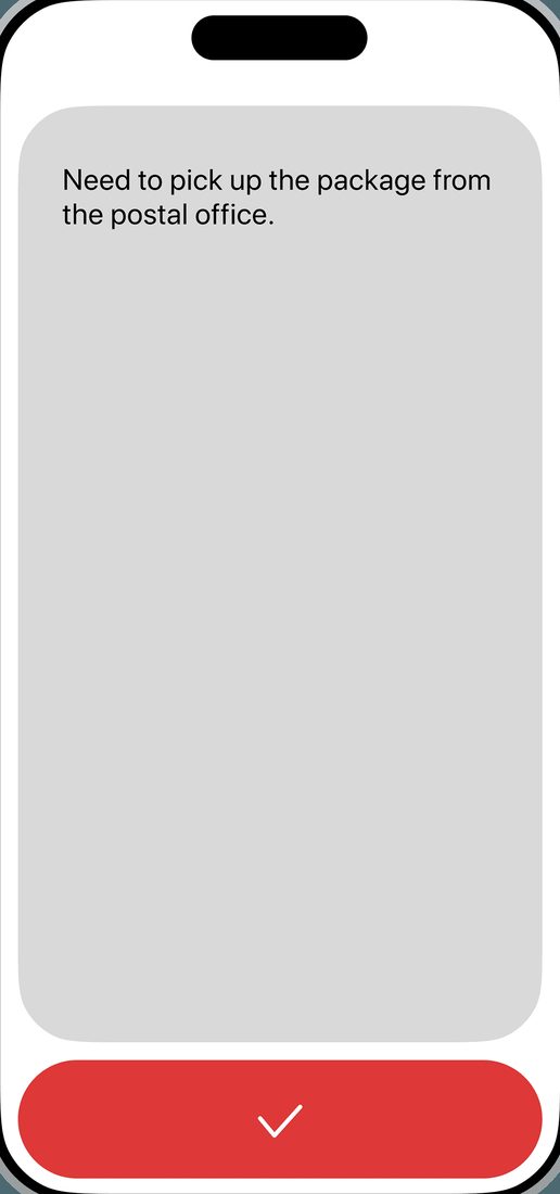 Quick note capture screen