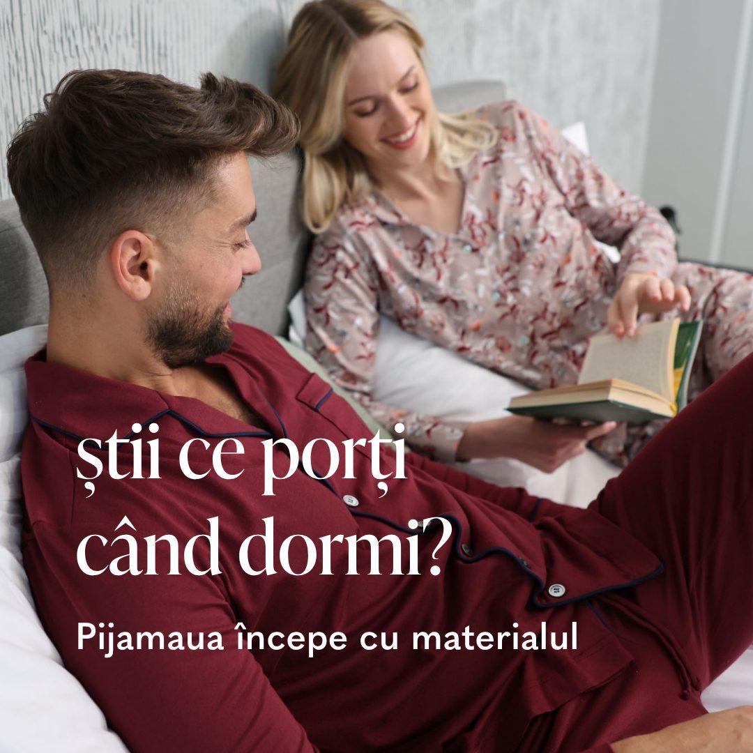 Man and woman reading in bed, știi ce porți când dormi